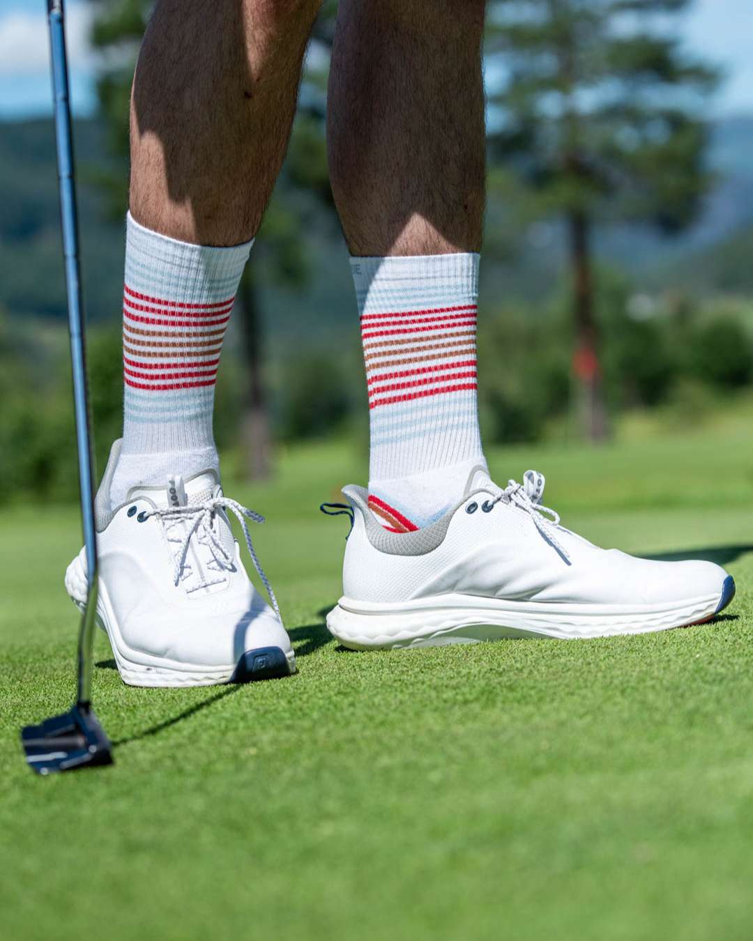 BAMBOO GOLF SOCK | stripes |