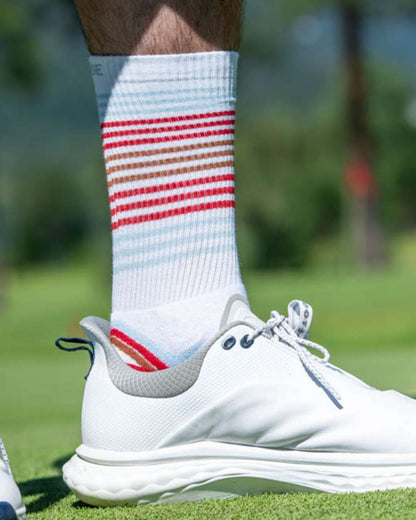 BAMBOO GOLF SOCK | stripes |