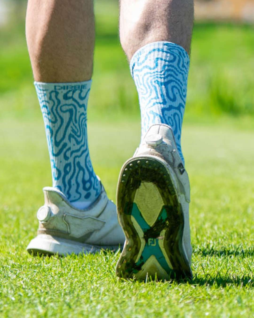 BAMBOO GOLF SOCK | swirls |