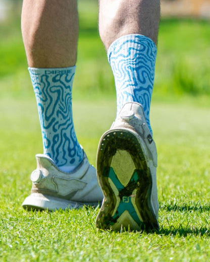BAMBOO GOLF SOCK | swirls |