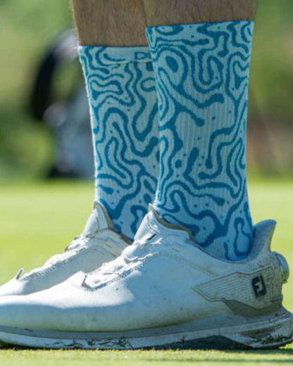 BAMBOO GOLF SOCK | swirls |